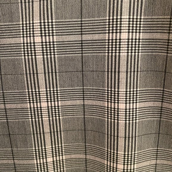 Grey White Plaid Dress Pants - Picture 3 of 5